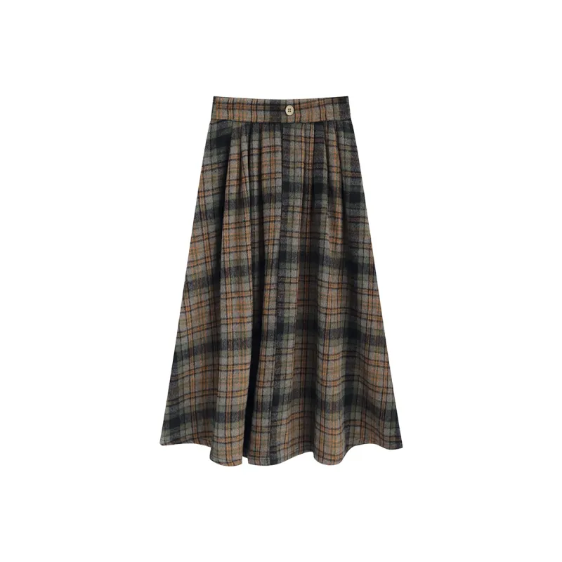 DGMZ Casual Long Skirts Women's Green-0