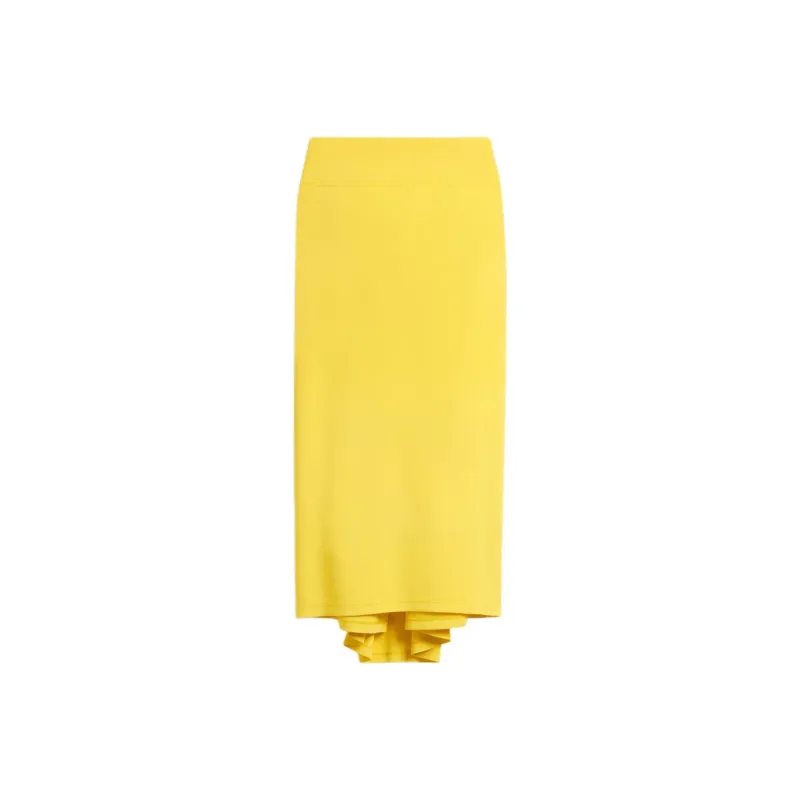 Jacquemus Draped Straight Skirt-0