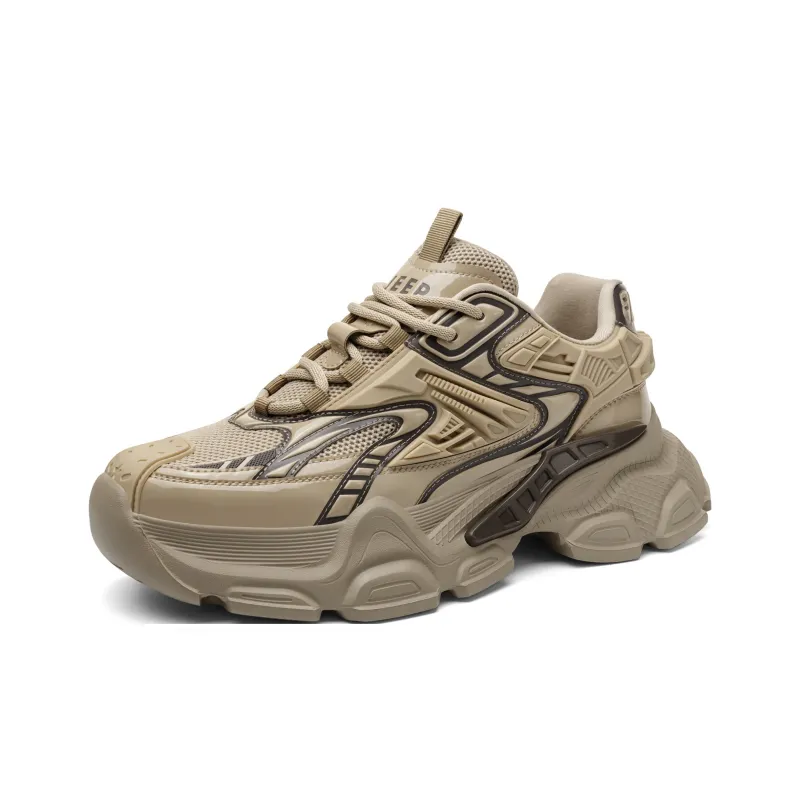 JEEP SPIRIT Low Top Chunky Sneakers Men's Brown-2