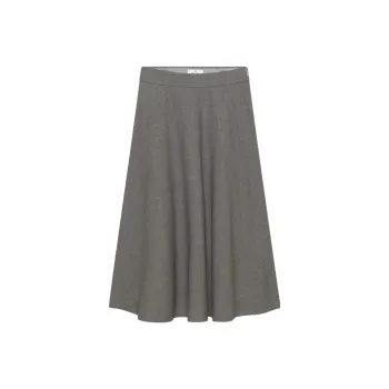 ARITZIA FW24 Babaton Futurism Skirt Casual Long Skirts Women's Heather Medium Grey/Heather Medium Gray