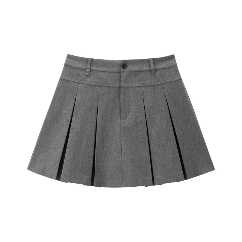 PEACEBIRD Casual Short Skirts Women's Chiseled Lime-0