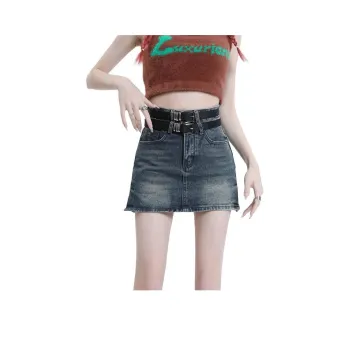 MJB Denim Short Skirts Women's Blue