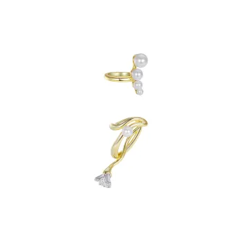 ZEGL Copper Clip On Earrings Women's
