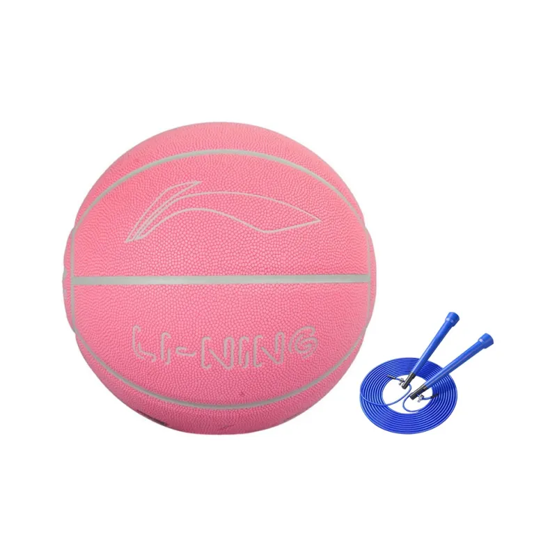 LiNing Badfive PU Basketball Pink Size 7 Glow In The Dark Unisex-33