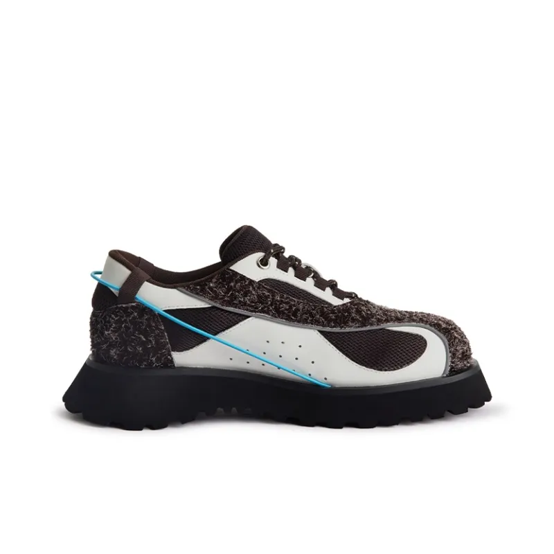 CONP Slip Resistant And Breathable Low Top Casual Shoes Unisex Brown, White & Multicolor-1