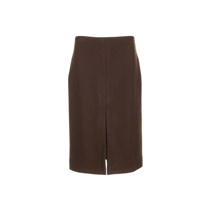 DRIES VAN NOTEN Shelda Front Slit Midi Skirt-0