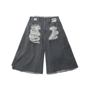 ADER ERROR Denim Shorts Women's Dusty Gray