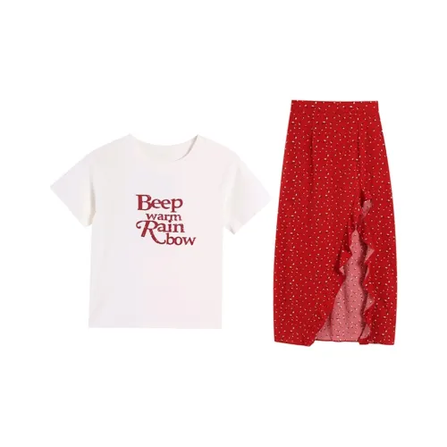 PLANE DRIFT Two Piece Skirt Sets Women's