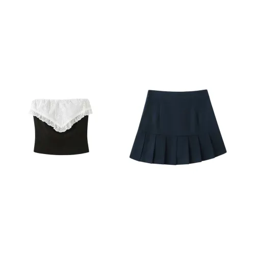Udon House Two Piece Skirt Sets Women
s