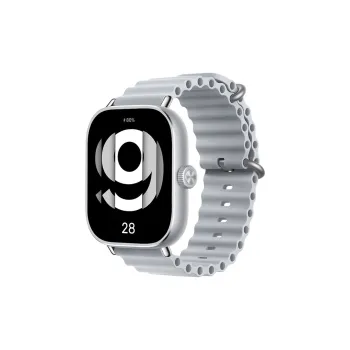 MUZHITIANKONG Xiaomi Red Beige Compatibility Watch Band Silicone Material