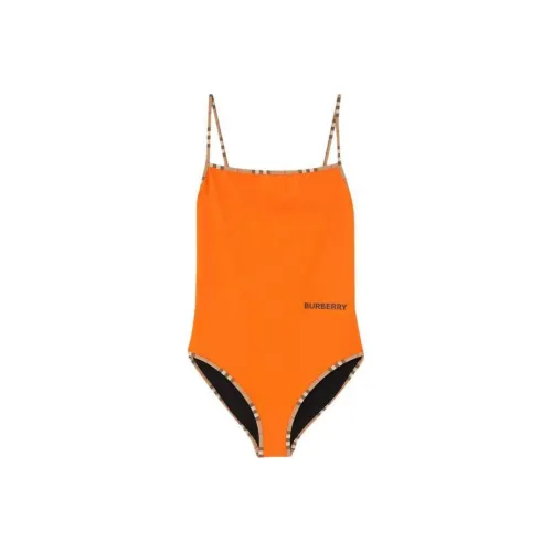 Burberry One-piece Swimsuit Women's Orange