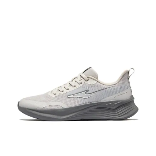 Erke Slip Resistant Cushioning Low Top Casual Running Shoes Men's Gray
