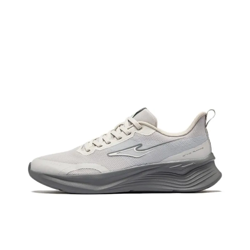 Erke Shock Absorbers With Slip Resistant Features Low Top Casual Running Shoes Men's Gray-0