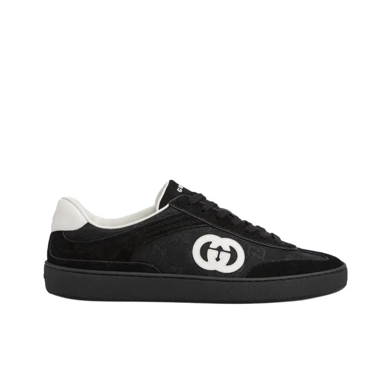GUCCI G75 Low Top Skateboard Shoes Men's Black-1