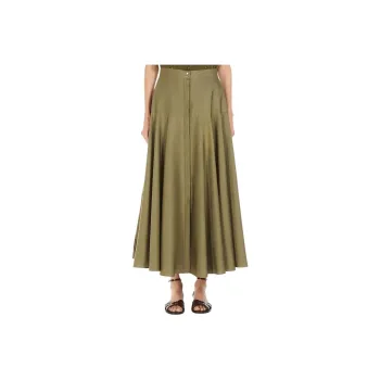 MaxMara Studio Casual Long Skirt Women's Green