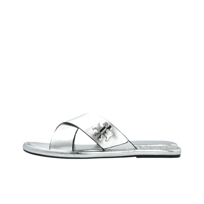 TORY BURCH Slide Slippers Women's Silver-0
