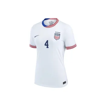 Nike Naomi Girma USWNT 2024 Stadium Away Soccer Jerseys Women's White