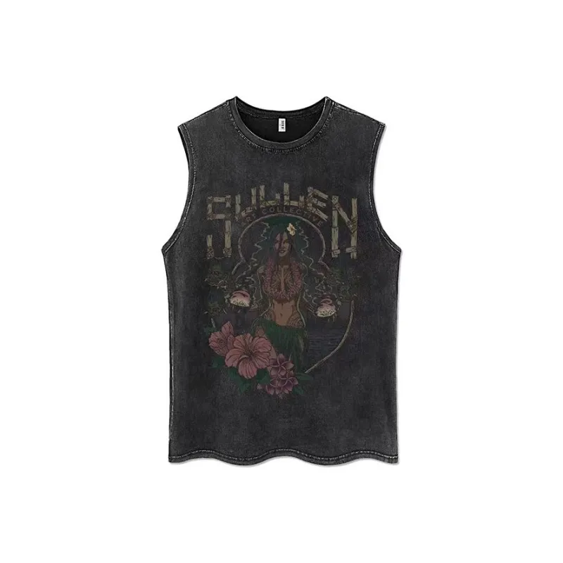 KAISER Tank Tops Women's Black Gray Color-4