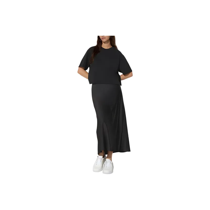 UNIQLO Casual Long Skirts Women's Black-0