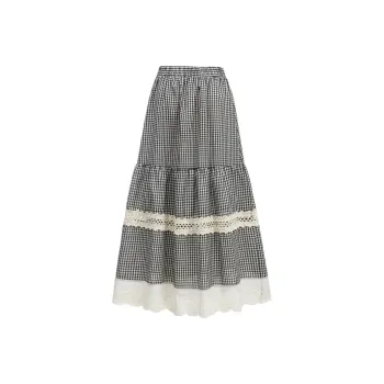 DOKZB Casual Long Skirt Women's Black
