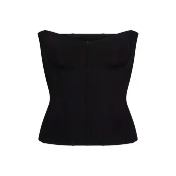 Khy SS24 DROP 008 Corset Swim Top Two-Piece Swimsuits Women's Black