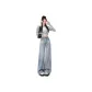 Nostalgic Blue Ankle-Length Pants