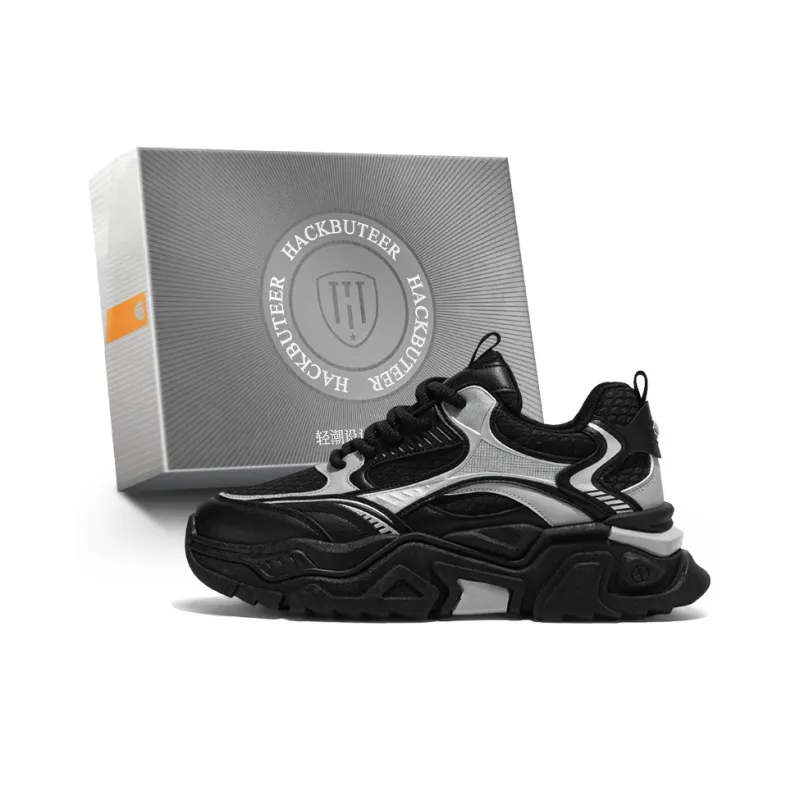 HACKBUTEER Low Top Chunky Sneakers Men's Box Included-5
