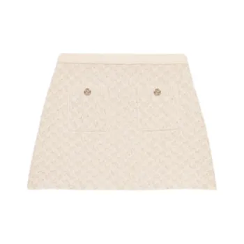 Maje Casual Short Skirts Women's Light Umber With A Slight White Tint