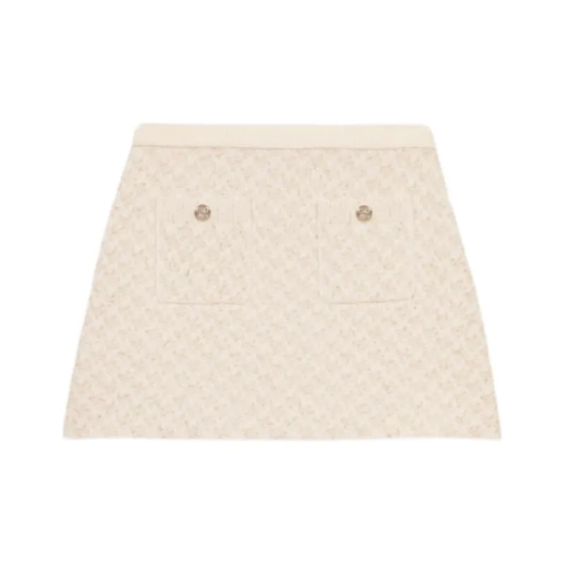 Maje Casual Short Skirts Women's Light Umber With A Slight White Tint-0