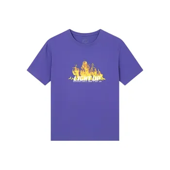 361° T Shirt Men's Gentian Flower Purple