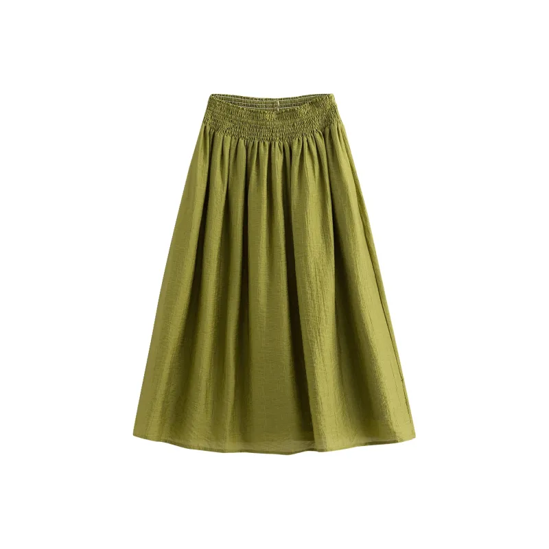 Initial Language Casual Long Skirts Women's-0