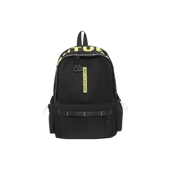 BRABOSTON Nylon Backpack Regular Unisex Black/Pink/Blue/White