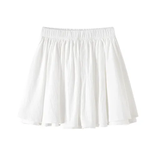 JECCI FIVE Casual Short Skirts Women's White