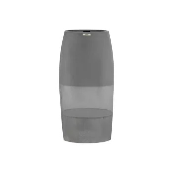 URBAN REVIVO Casual Long Skirt Women's Cool Gray