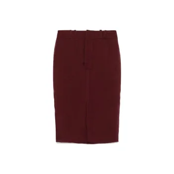 SAINT LAURENT Front Slit Pencil Skirt