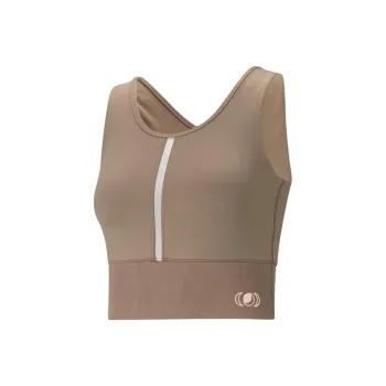 PUMA Puma Exhale Training Crop Top Sport Vests Women's Brown