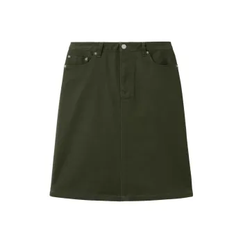 MONTBELL FW/AW24 CoreSpun Casual Short Skirts Women's Dark Green