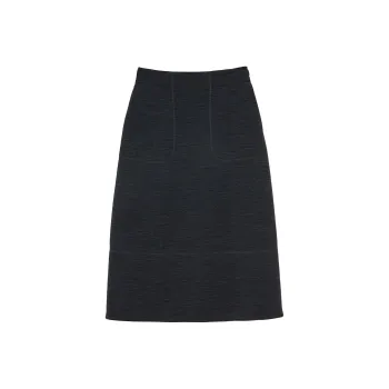 JIL SANDER Wool A line Midi Skirt