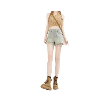 Enhanced Denim Shorts Women's Light Blue