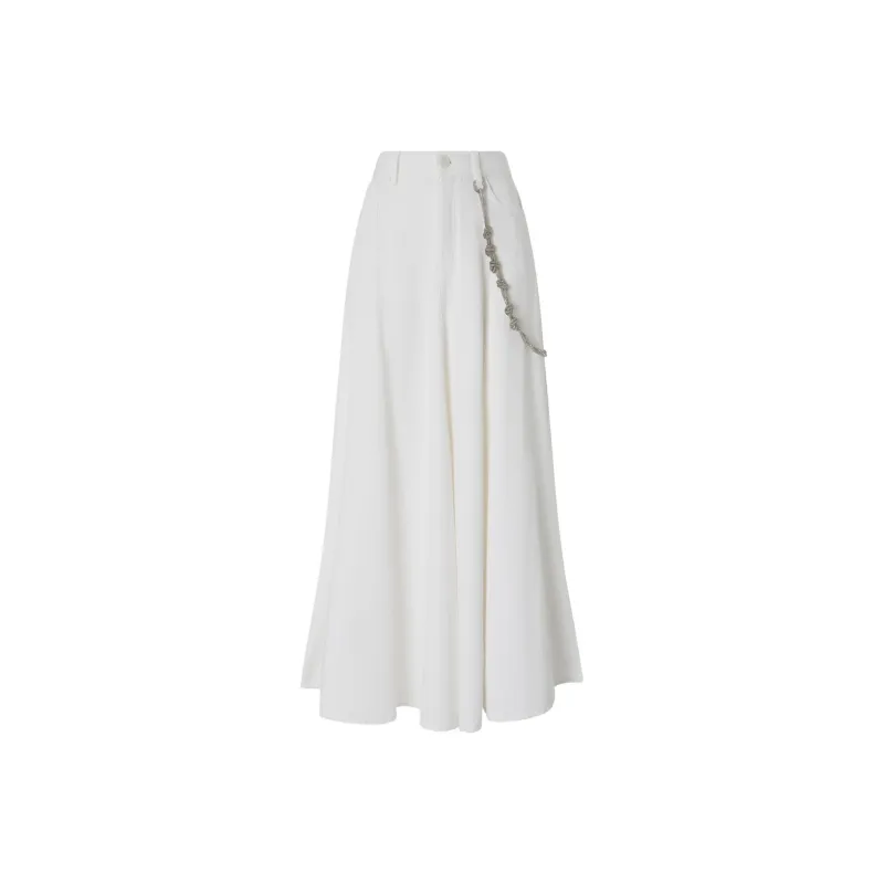 PINKO Jewel Chain Long Skirt-0