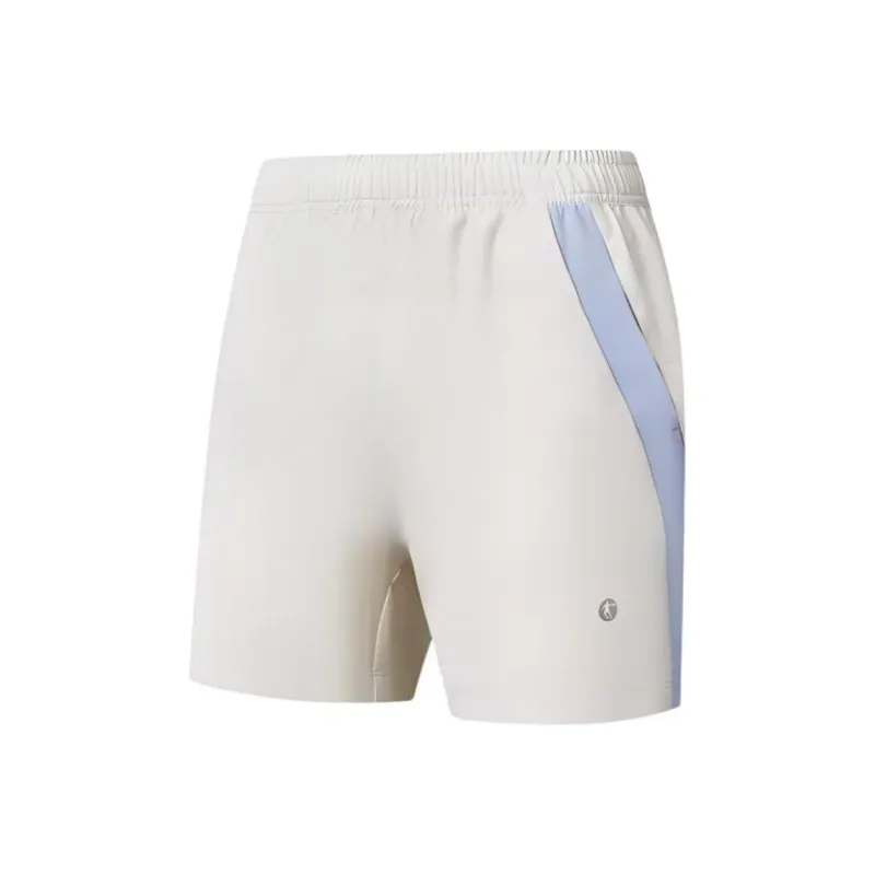 QIAODAN Sports Shorts Women's Raw Denim/Light Moon Purple-0