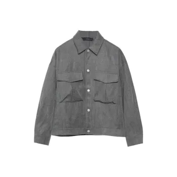 RAYSHOW Jackets Coats Men's Gray