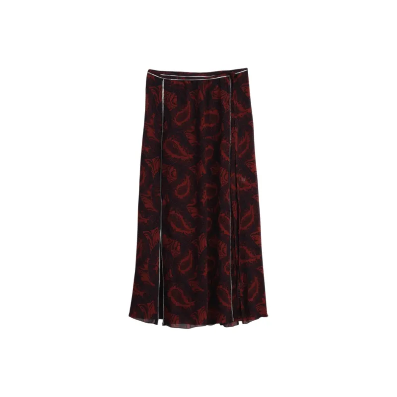 ZARA Casual Long Skirt Women's Print-0