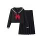Long-Sleeved Top+Midi Dress Clothing Sets (Includes Red Goldfish Bow)