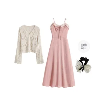 PAVEA Skirt Set Women's 2 Piece Set+Hair Tie Comes With
