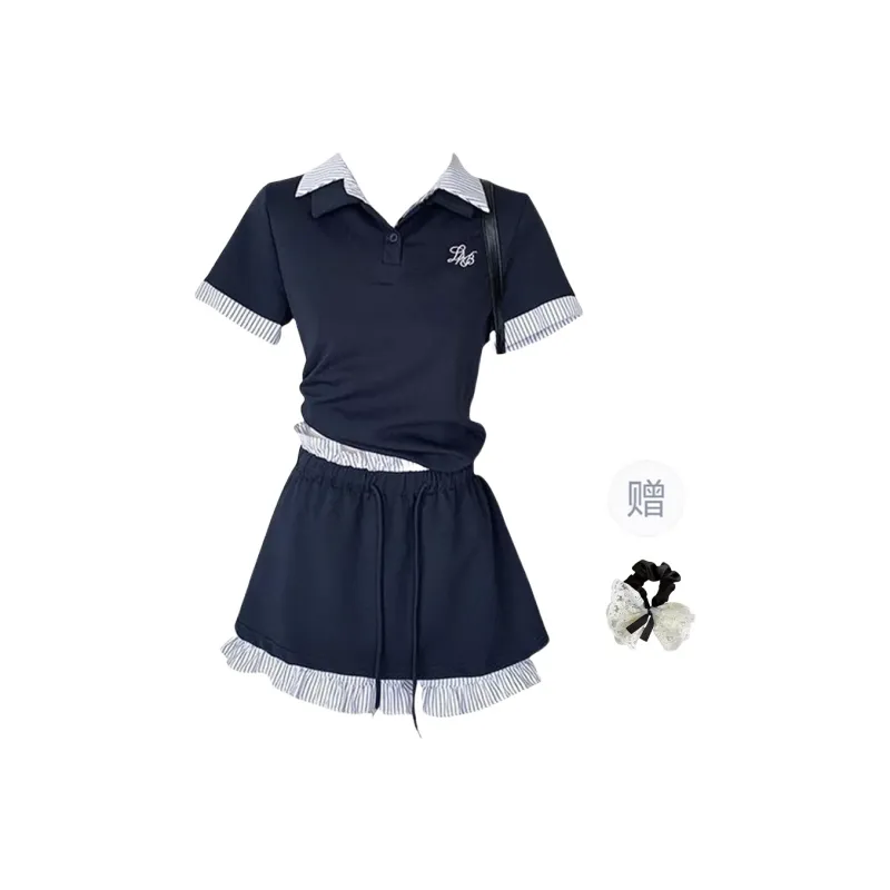 TUSHIFEI Two Piece Skirt Sets Women's-0