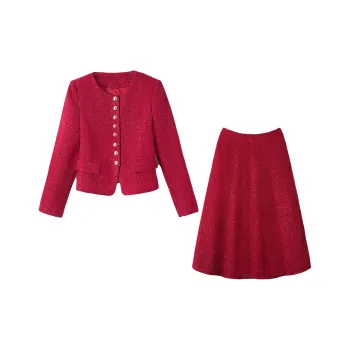 ONE SHALLOW Fashion Slim Fit Professional Set Women's Red