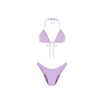 REINA OLGA Guia Scrunch Detailed Triangle Bikini Set