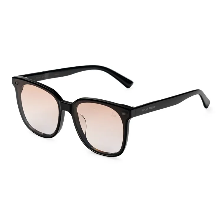 HELEN KELLER Plate Frame Square Sunglasses Unisex-14