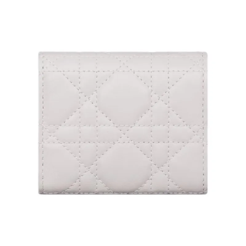 DIOR Jolie Lambskin Wallet Women's White-2